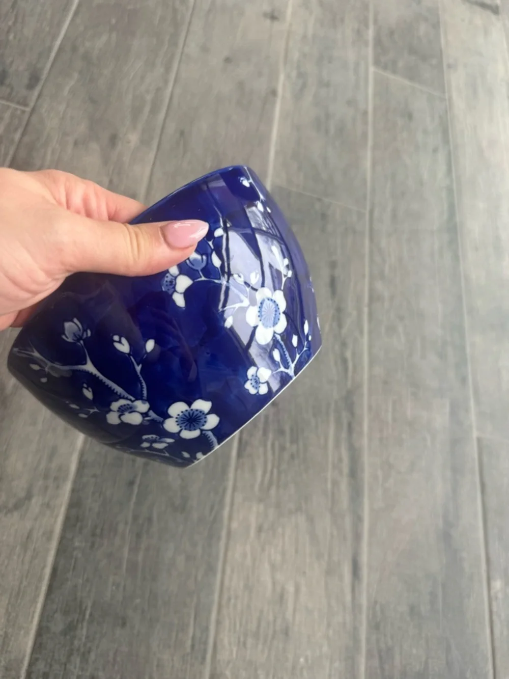 Williams Sonoma Blue and White Cherry Blossom Bowl